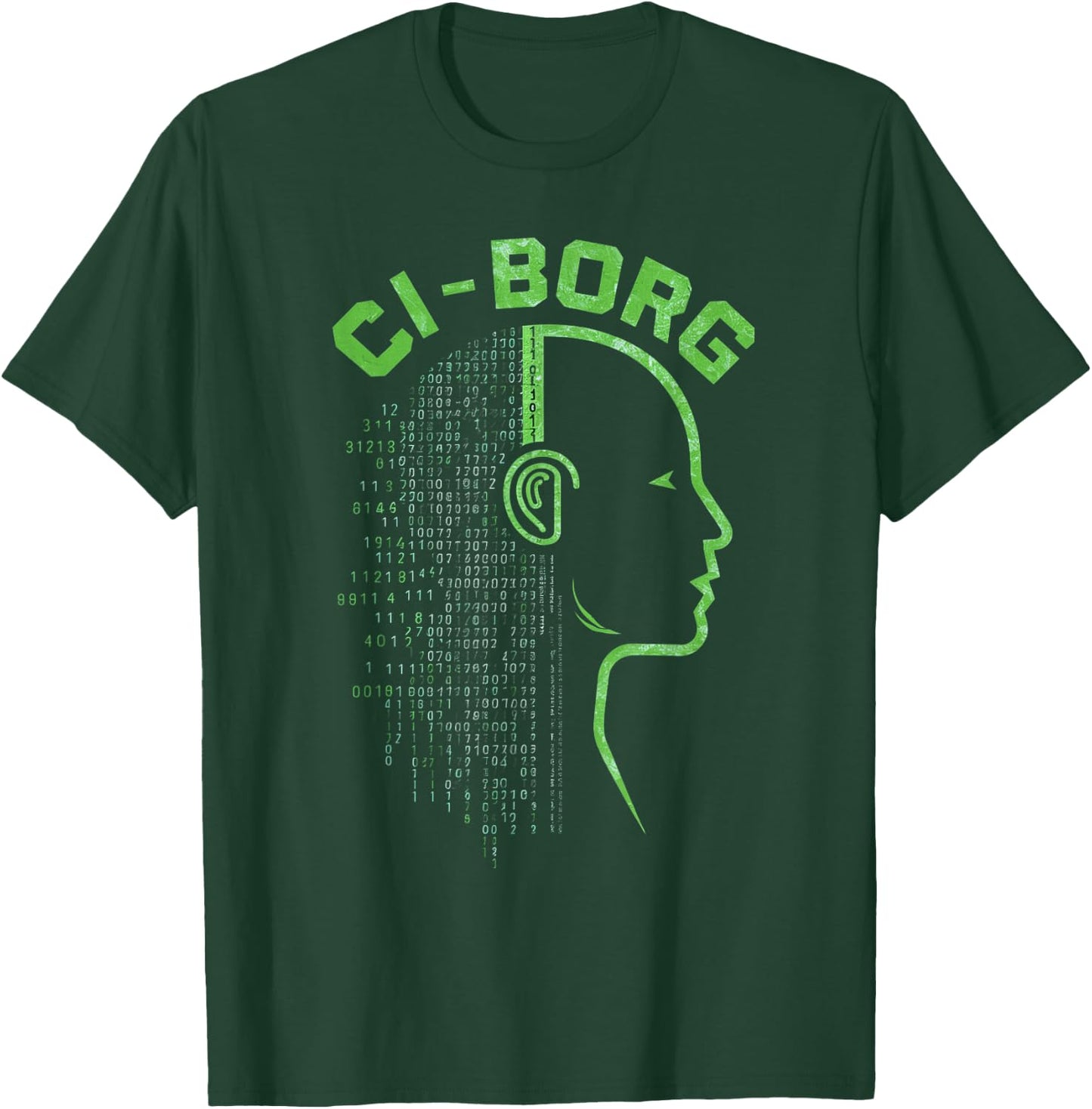 Cochlear Implant Awareness Hearing Loss T-Shirt - T-Shirt | Forest