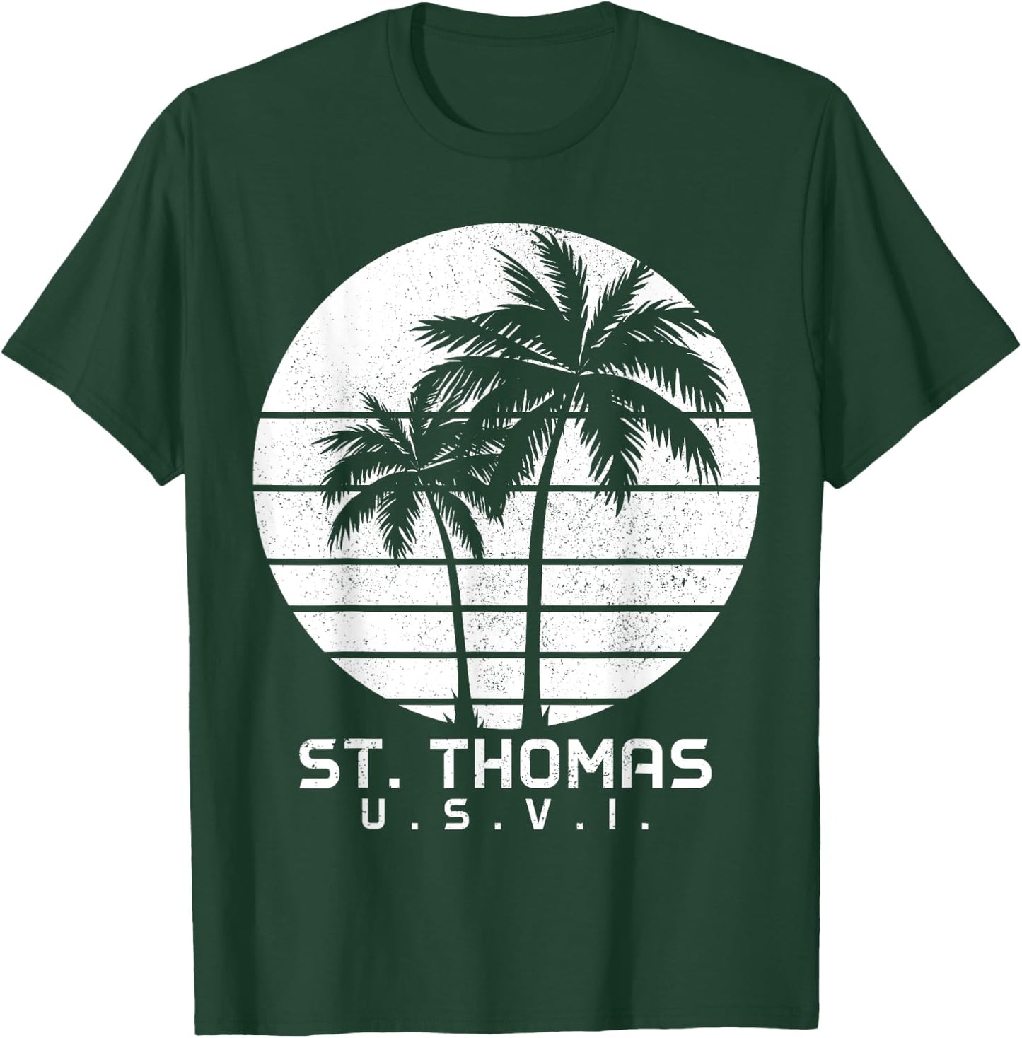 St. Thomas US Virgin Islands Pride Vacation USVI Vintage T-Shirt - T-Shirt | Forest