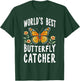 Mom Women's Gifts NatureLoversCo World's Best Butterfly Catcher Nature Enthusiast T-Shirt - T-Shirt | Forest