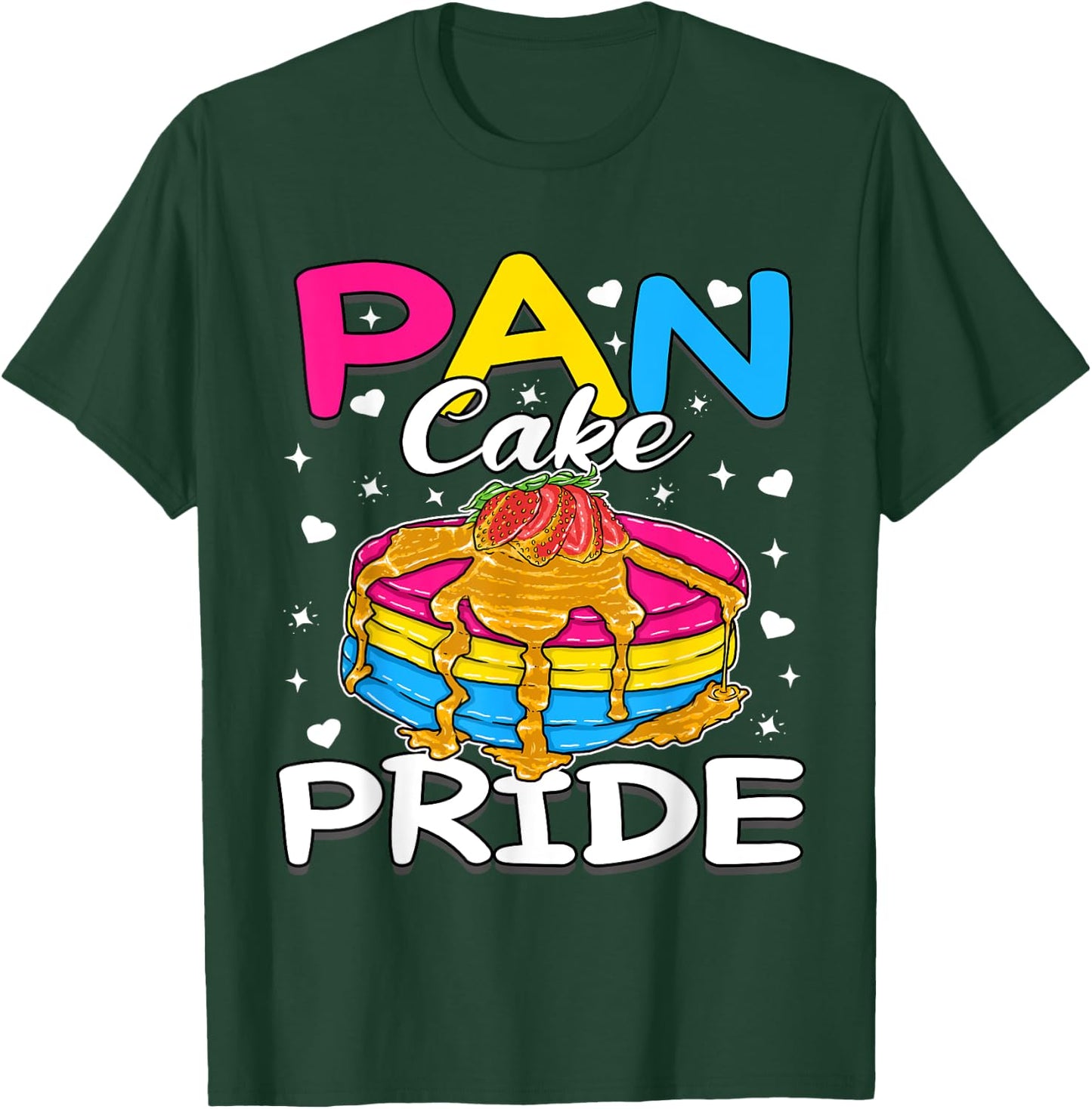 Pansexual Pride Funny Pan Cake T-Shirt - T-Shirt | Forest