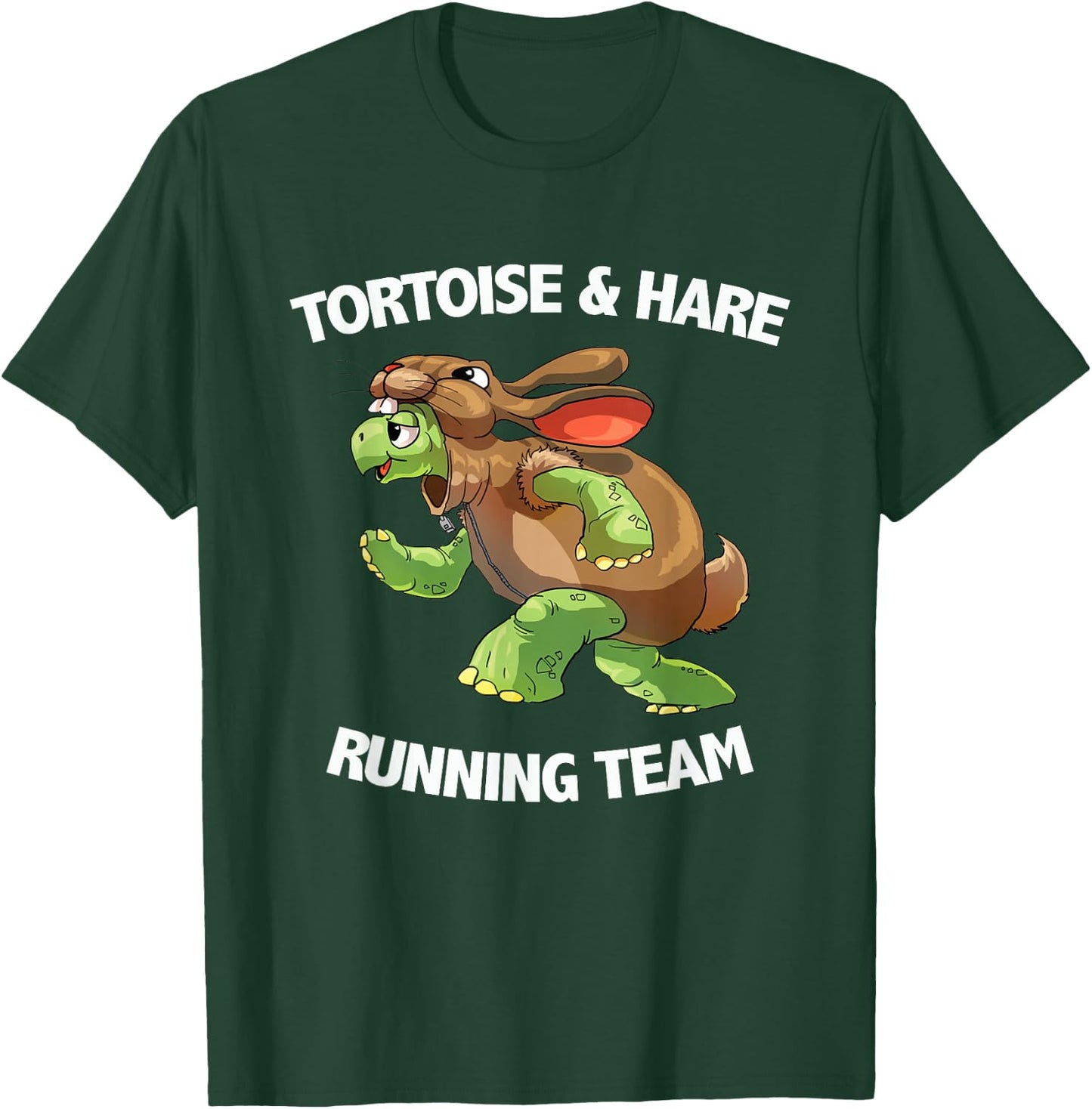 Tortoise & Hare Running Team T Shirt T-Shirt - T-Shirt | Forest