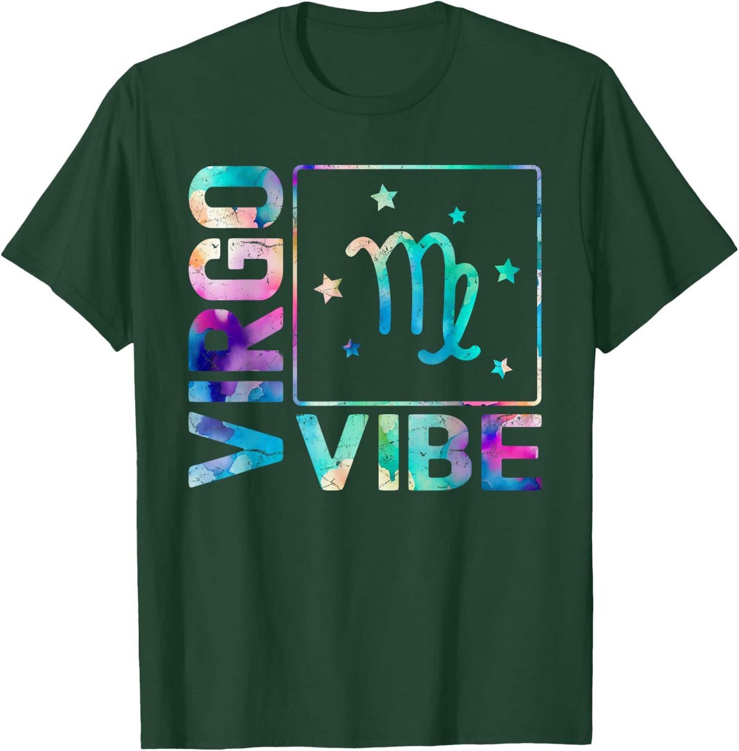 Virgo Vibe Cool Tie-Dye Zodiac Gifts, Virgo T-Shirt - T-Shirt | Forest