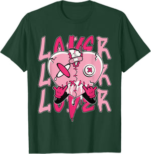 Pink Loser Lover Pink Drip Heart Matching Women T-Shirt - T-Shirt | Forest