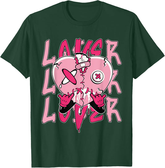 Pink Loser Lover Pink Drip Heart Matching Women T-Shirt - T-Shirt | Forest