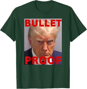 Bullet Proof Donald Trump 2024 Fight Fight Fight Trump Rally T-Shirt - T-Shirt | Forest