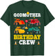 Godmother Birthday Crew Boy Construction Trucks Vehicles Kid T-Shirt - T-Shirt | Forest