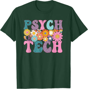 Psych Tech Week Groovy Leopard Appreciation Day T-Shirt - T-Shirt | Forest