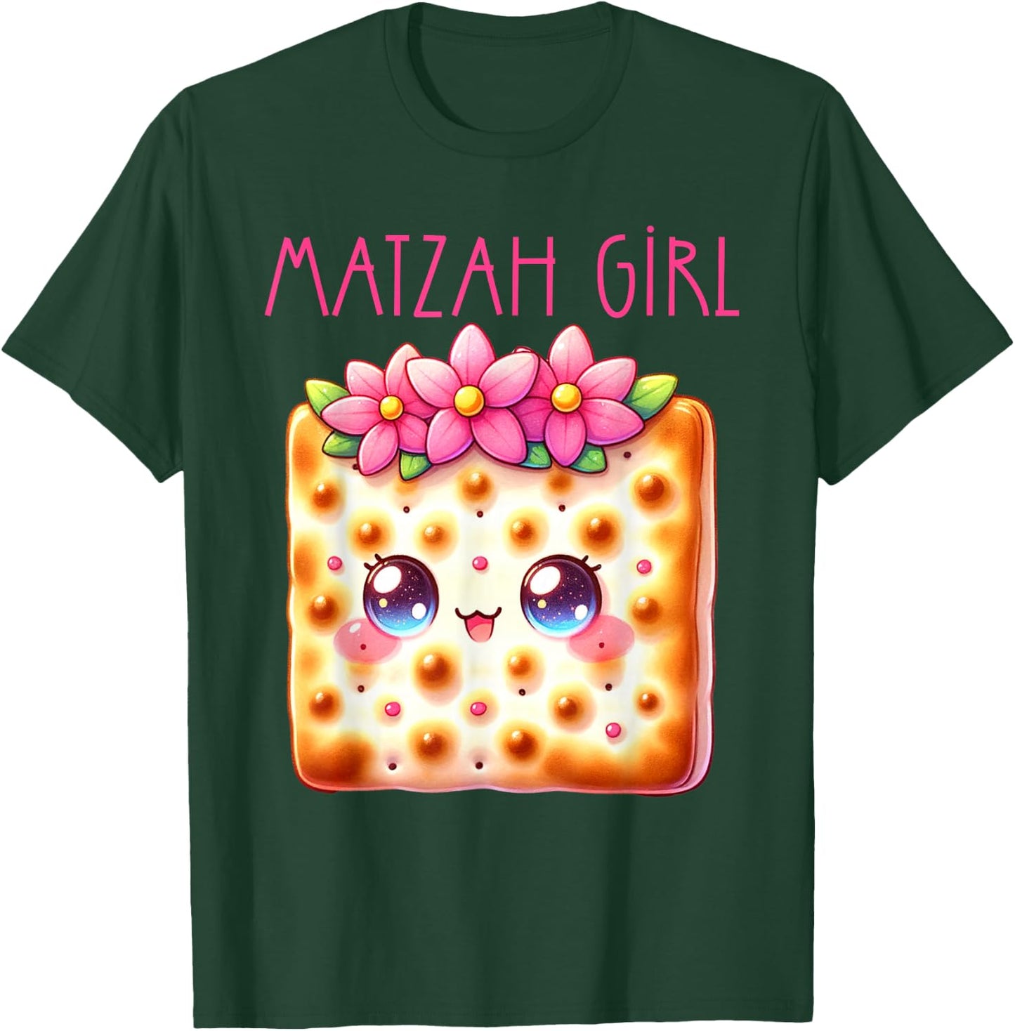 Matzah Girl Happy Passover Jewish Pesach Seder Afikoman Girl T-Shirt - T-Shirt | Forest