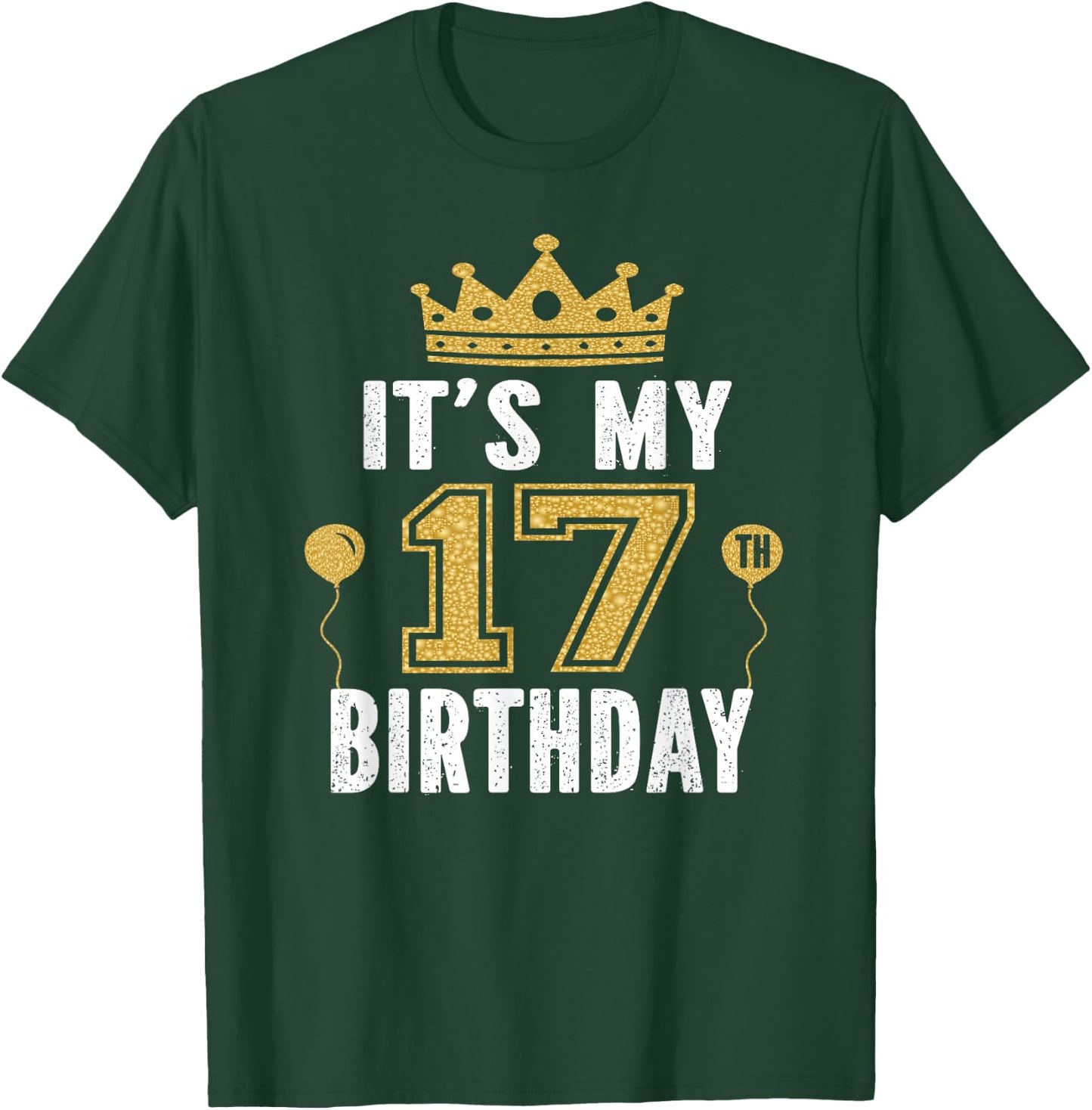 It's My 17th Birthday Gift 17 Years Old Boys and Girls T-Shirt - T-Shirt | Forest
