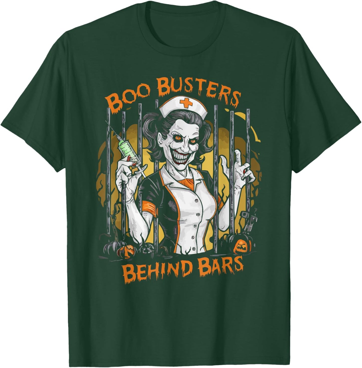 Correctional Nurse Halloween Spooky Nursing Trick Or Treat T-Shirt - T-Shirt | Forest