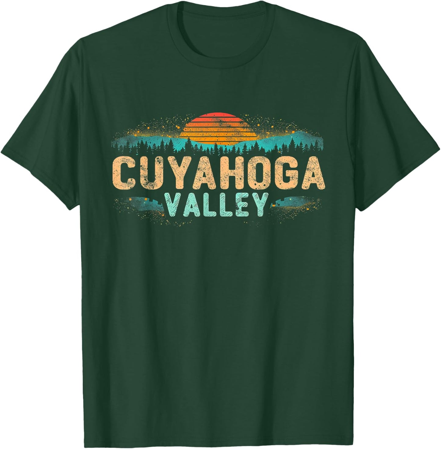 Cuyahoga Valley - US National Park Vintage Men Women Ohio T-Shirt - T-Shirt | Forest