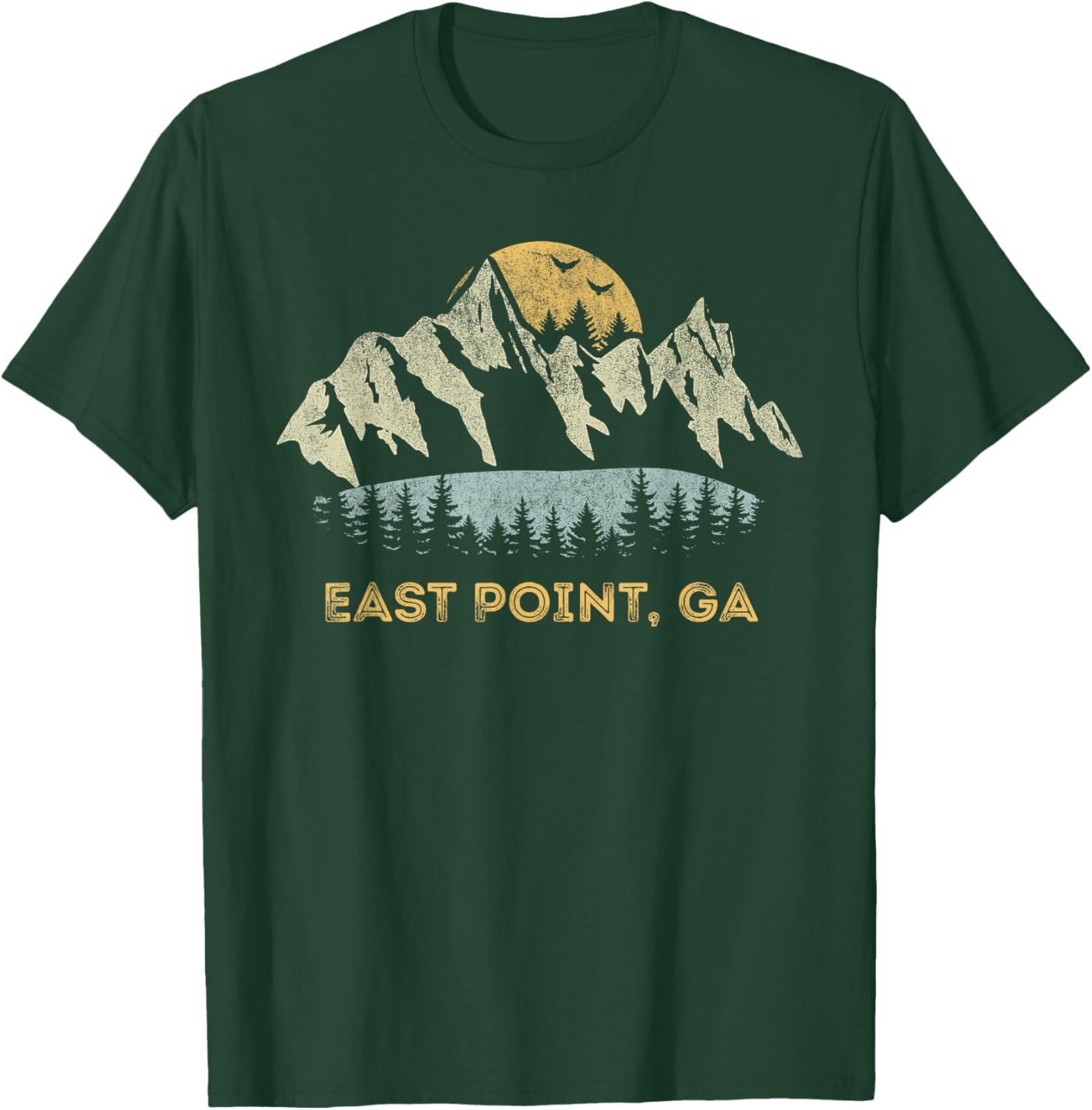 East Point Georgia Mountain Sunset Sunrise GA T-Shirt - T-Shirt | Forest