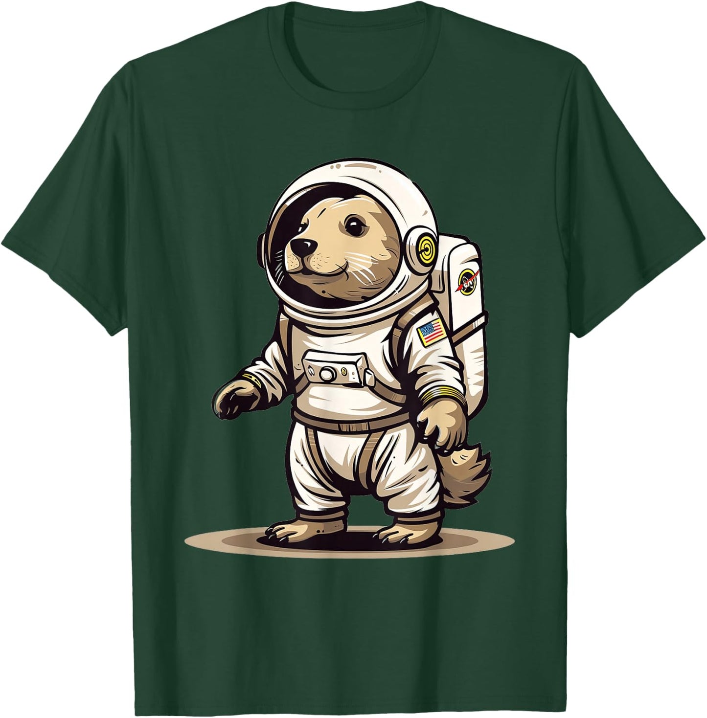 Prairie Dog As An Astronaut T-Shirt - T-Shirt | Forest