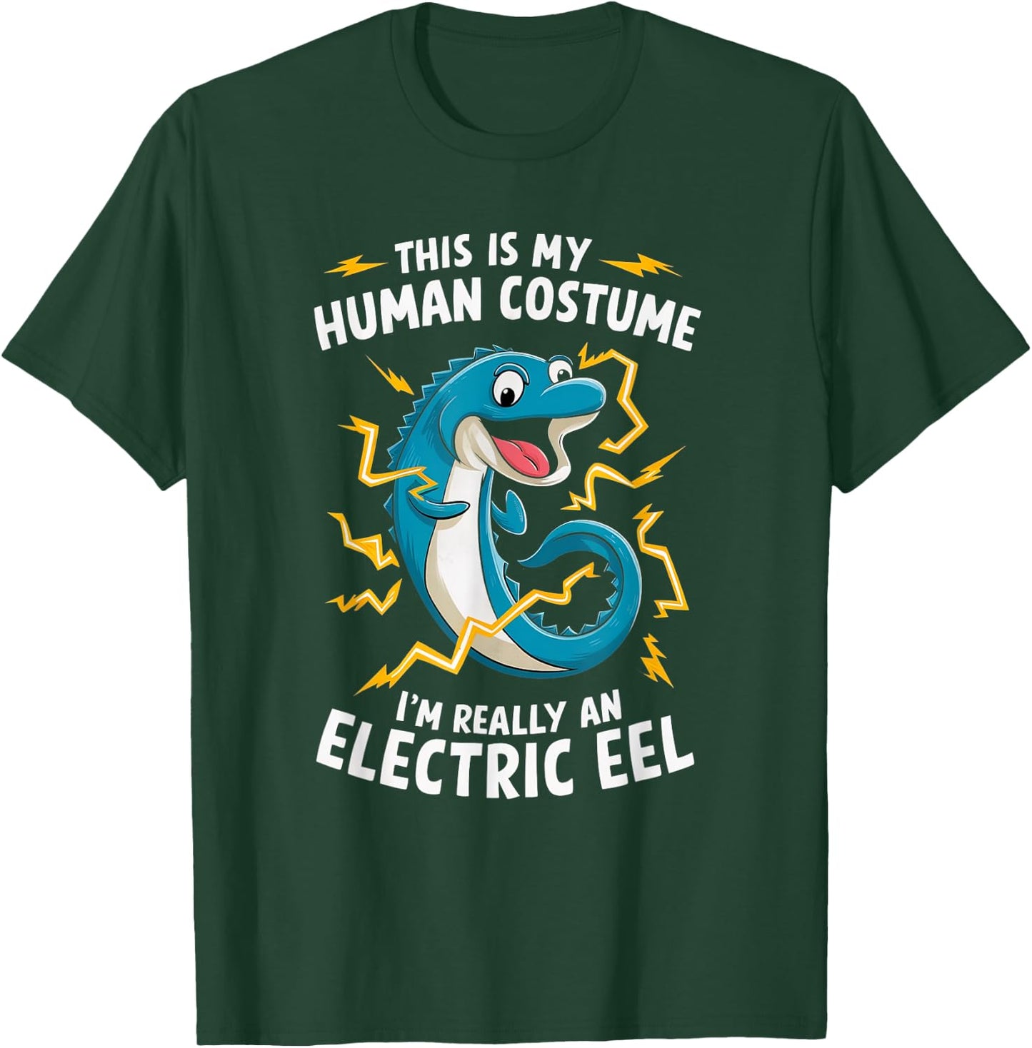 This Is My Human Costume I'm Really An Electric Eel T-Shirt - T-Shirt | Forest