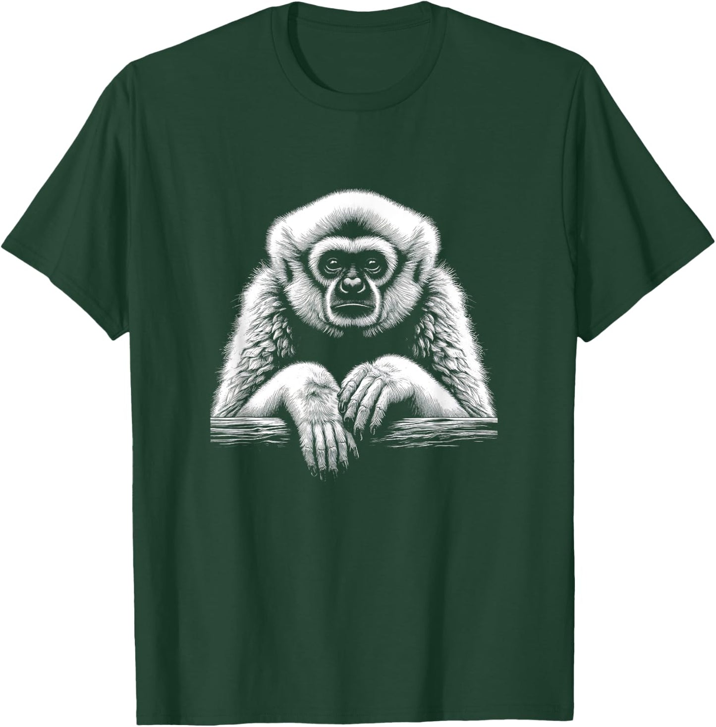 Gibbon Graphic Art Design T-Shirt - T-Shirt | Forest