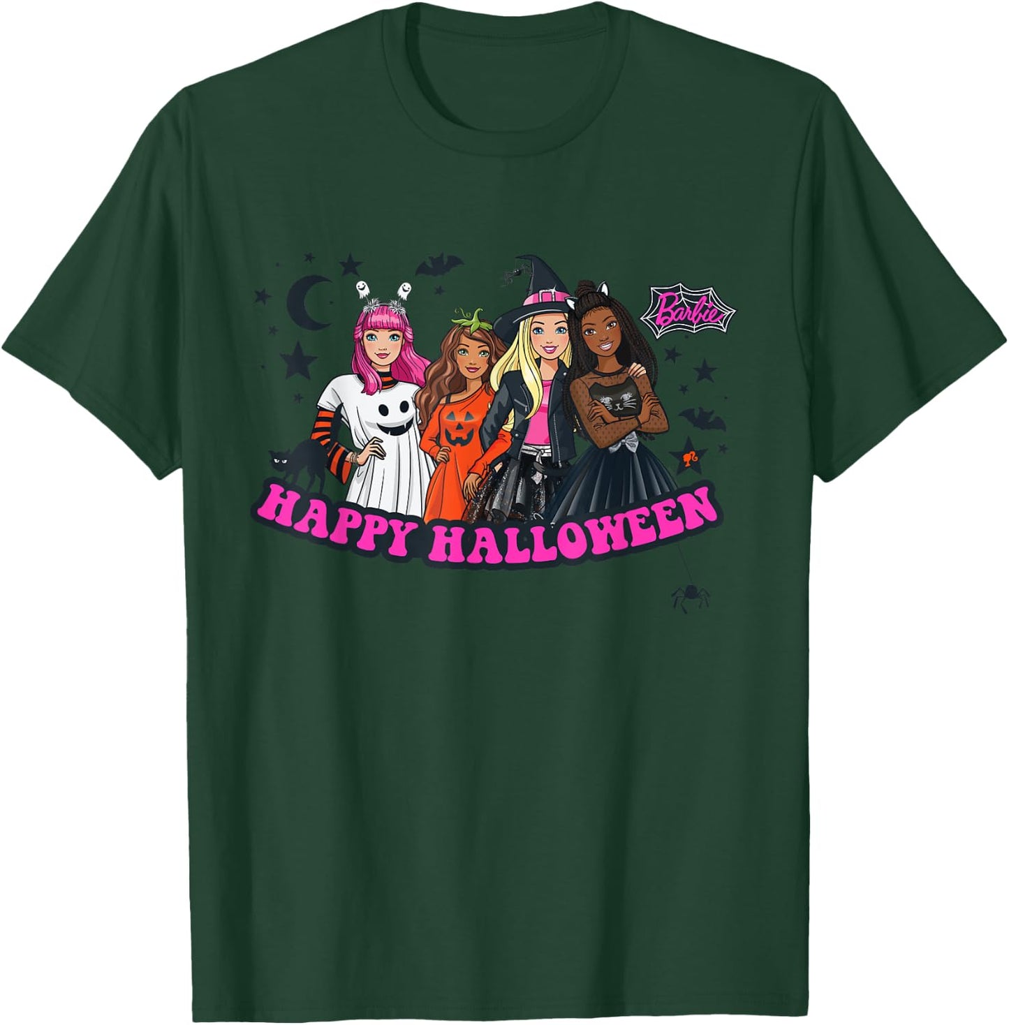 Barbie - Happy Halloween Trick or Treat T-Shirt - T-Shirt | Forest