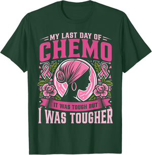 My Last Day Of Chemo Breast Cancer Survivor T-Shirt - T-Shirt | Forest