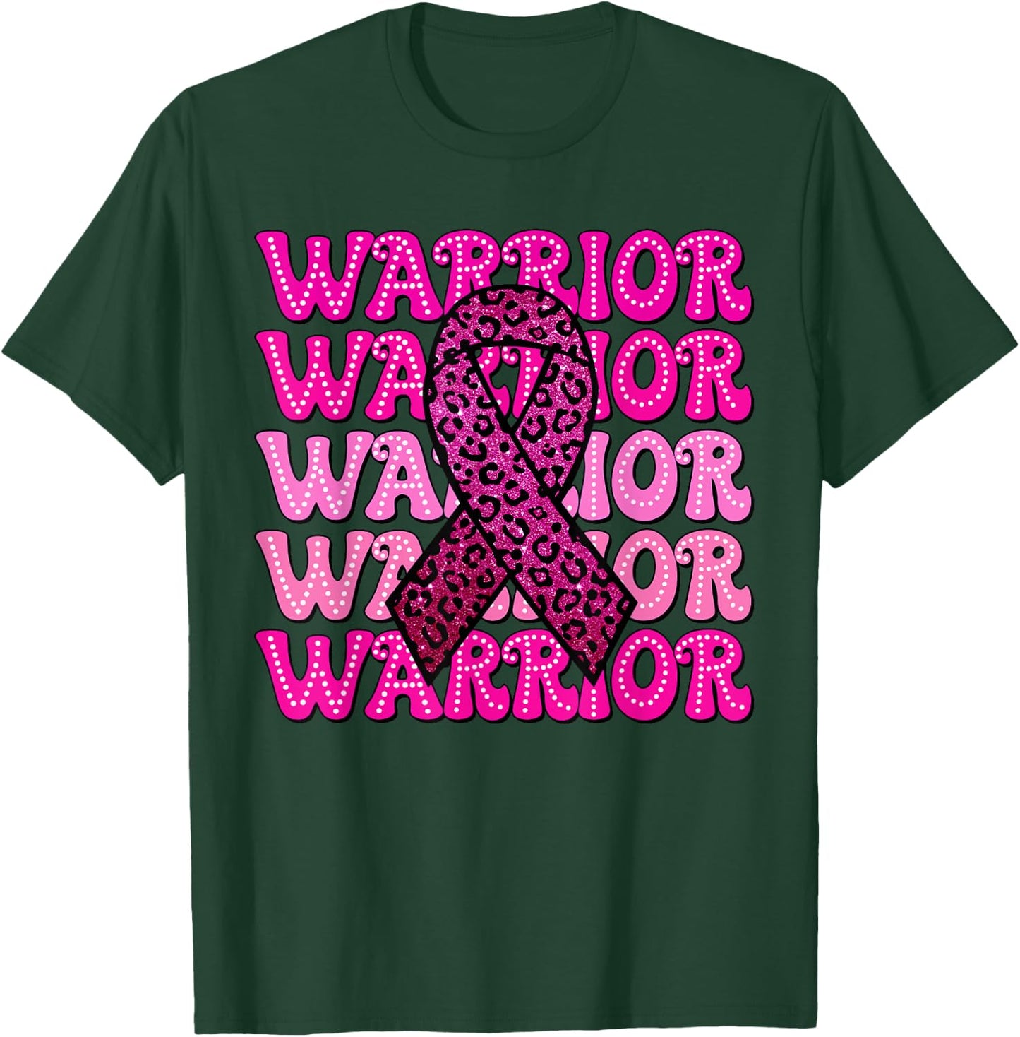 Fight Breast Cancer Awareness Warrior Pink Ribbon Pink Out T-Shirt - T-Shirt | Forest
