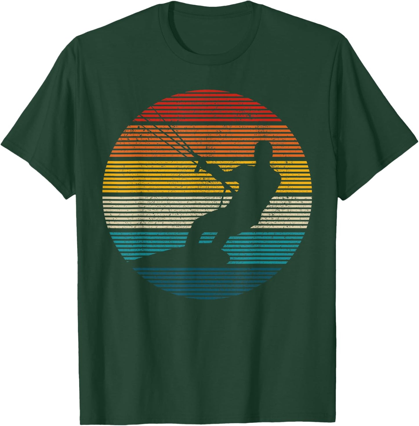 Kitesurfing Kiteboarding Kitesurfing Vintage Gift T-Shirt - T-Shirt | Forest