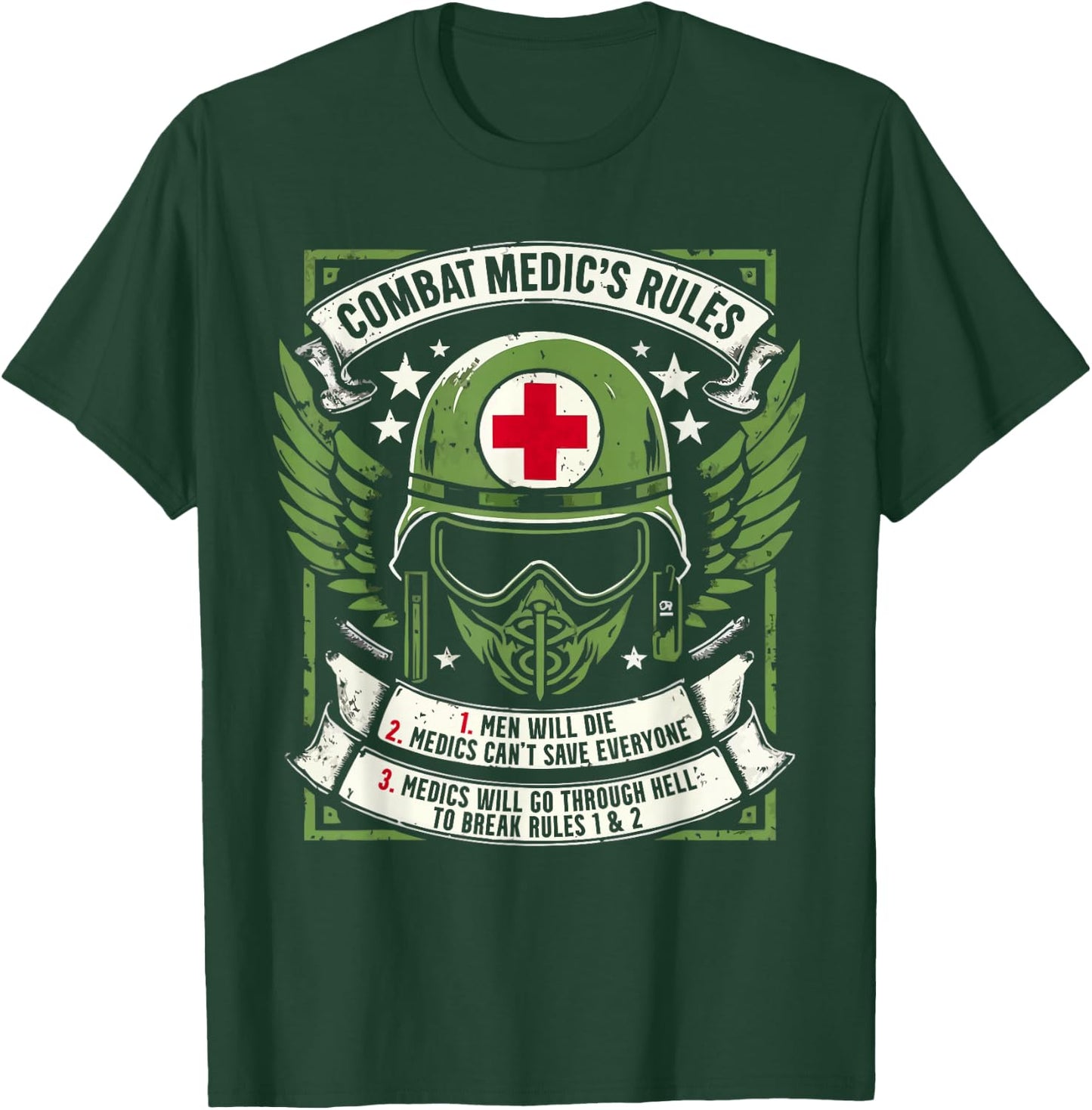Combat Medic First Aid Field Medic Military T-Shirt - T-Shirt | Forest