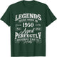 Legends Were Born In 1950 Year Of Birth Birthday T-Shirt - T-Shirt | Forest