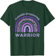 Turner Syndrome Warrior Rainbow Purple Ribbon Support Fight T-Shirt - T-Shirt | Forest
