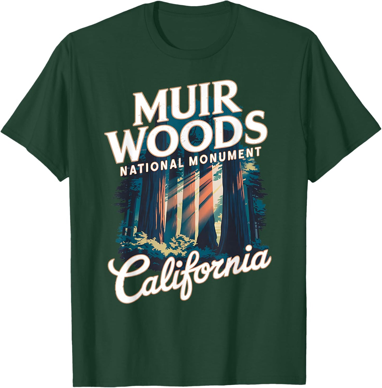 Explore the Stunning Beauty of Muir Woods California T-Shirt - T-Shirt | Forest