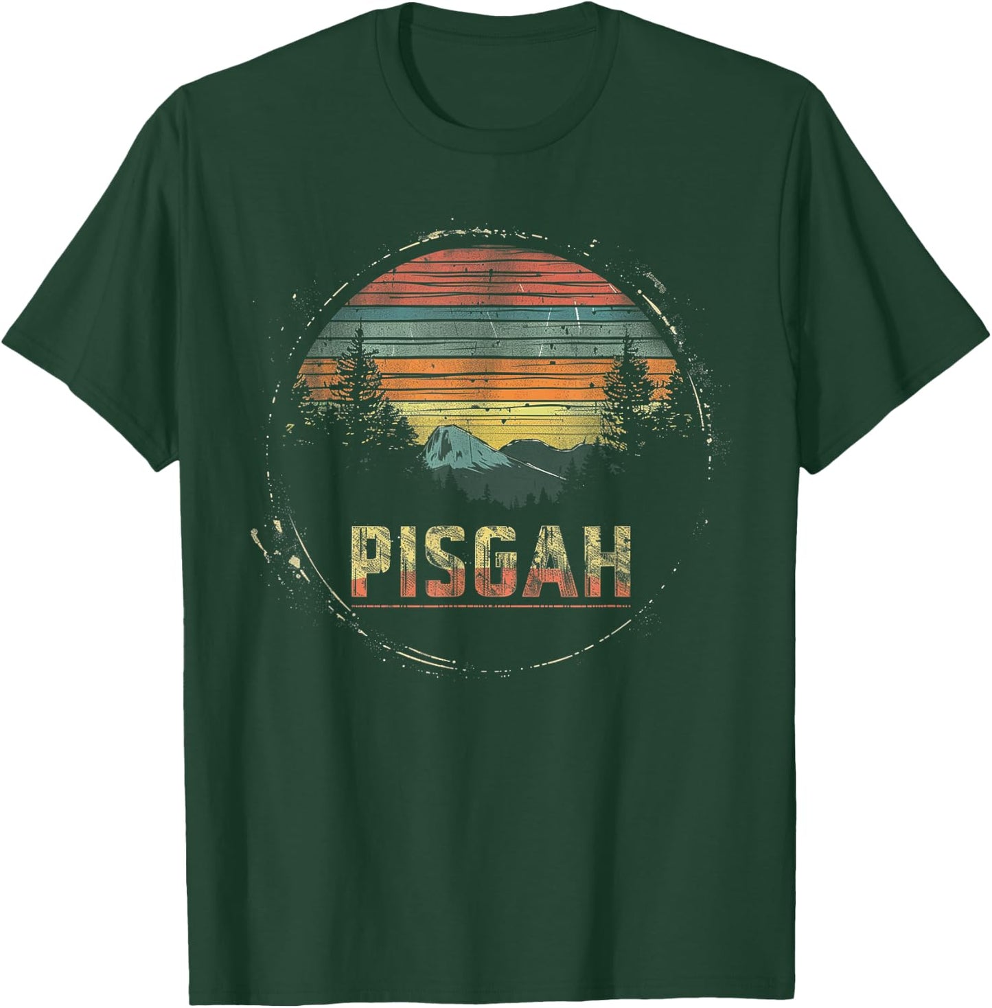 Pisgah -US National Park Forest Vintage Men Women Kids Retro T-Shirt - T-Shirt | Forest