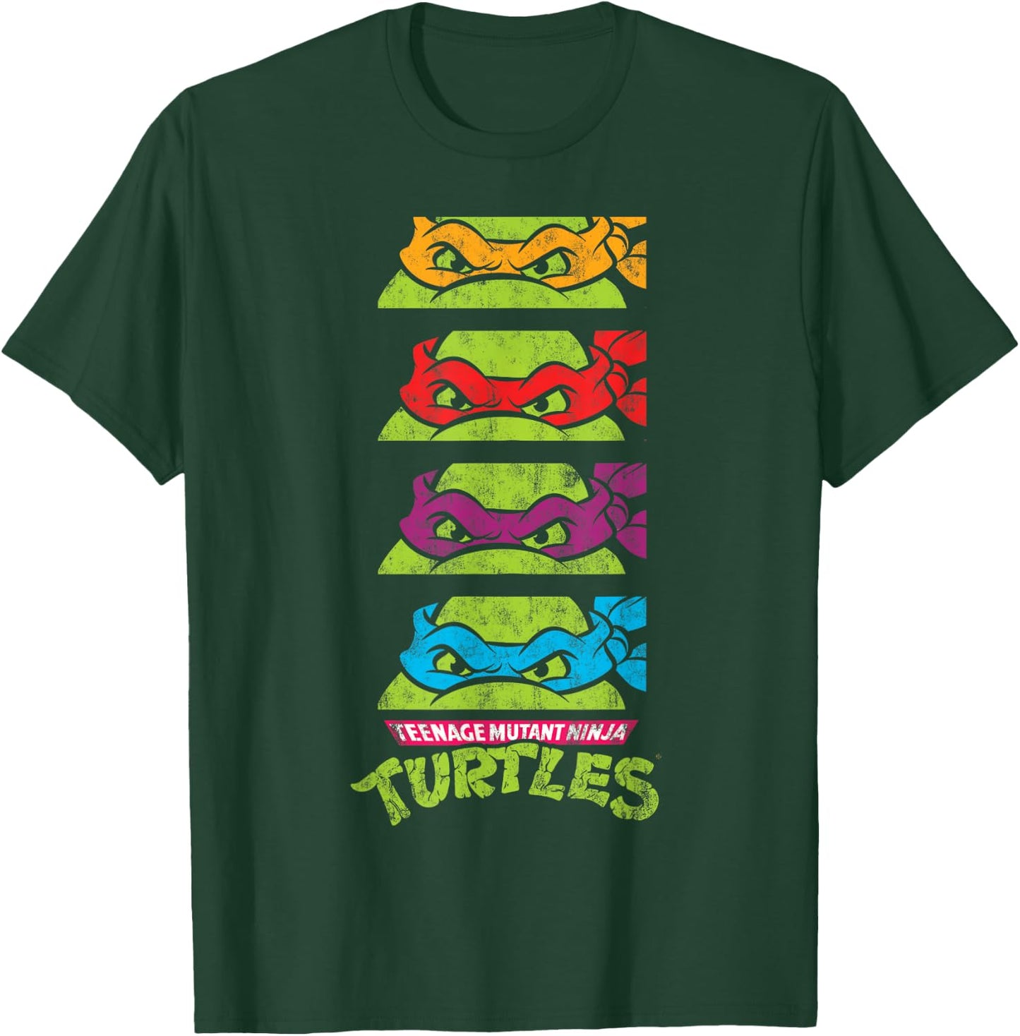 Teenage Mutant Ninja Turtles Paneled Faces T-Shirt - T-Shirt | Forest