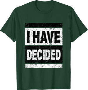 Retro I Have Decided Baptism Shirt Follow Jesus Outfits T-Shirt - T-Shirt | Forest