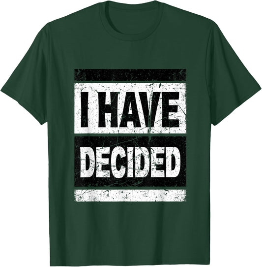 Retro I Have Decided Baptism Shirt Follow Jesus Outfits T-Shirt - T-Shirt | Forest