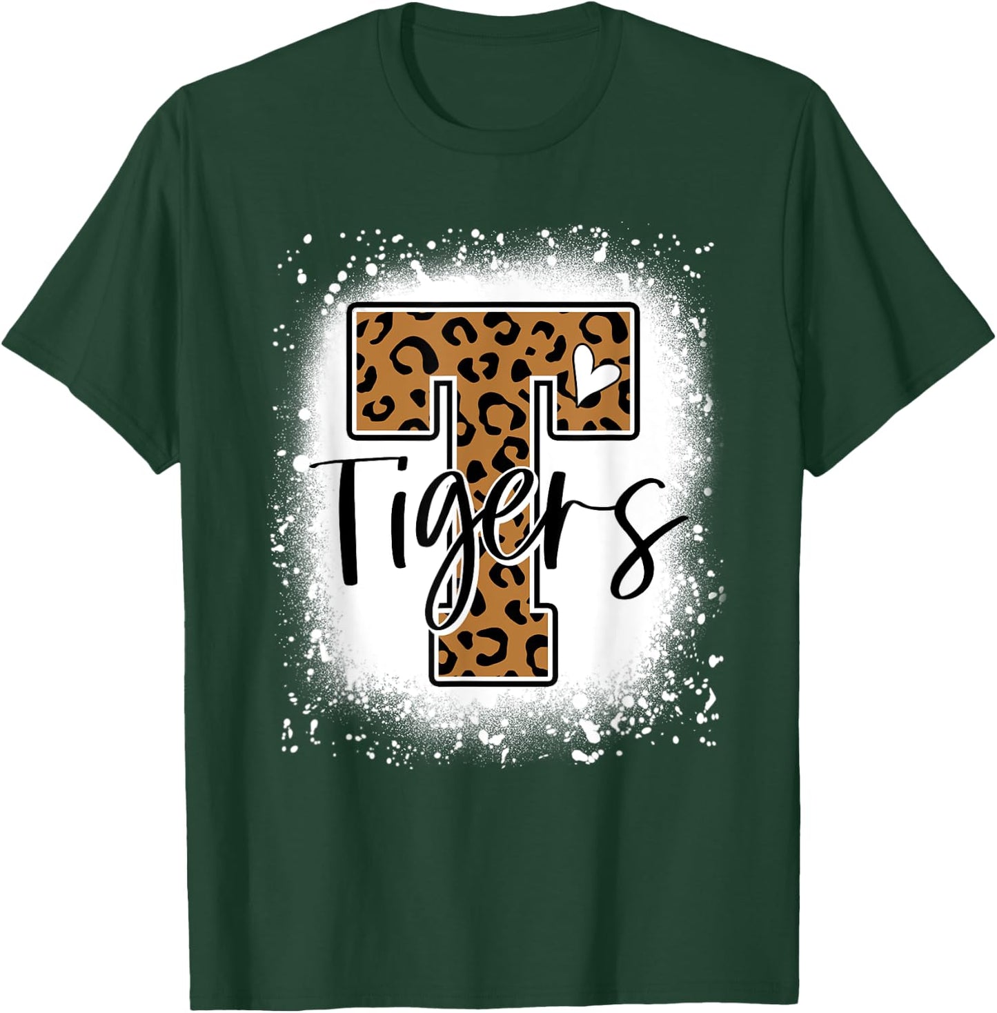Leopard Tigers School Team Sports Fan Spirits Mascot T-Shirt - T-Shirt | Forest