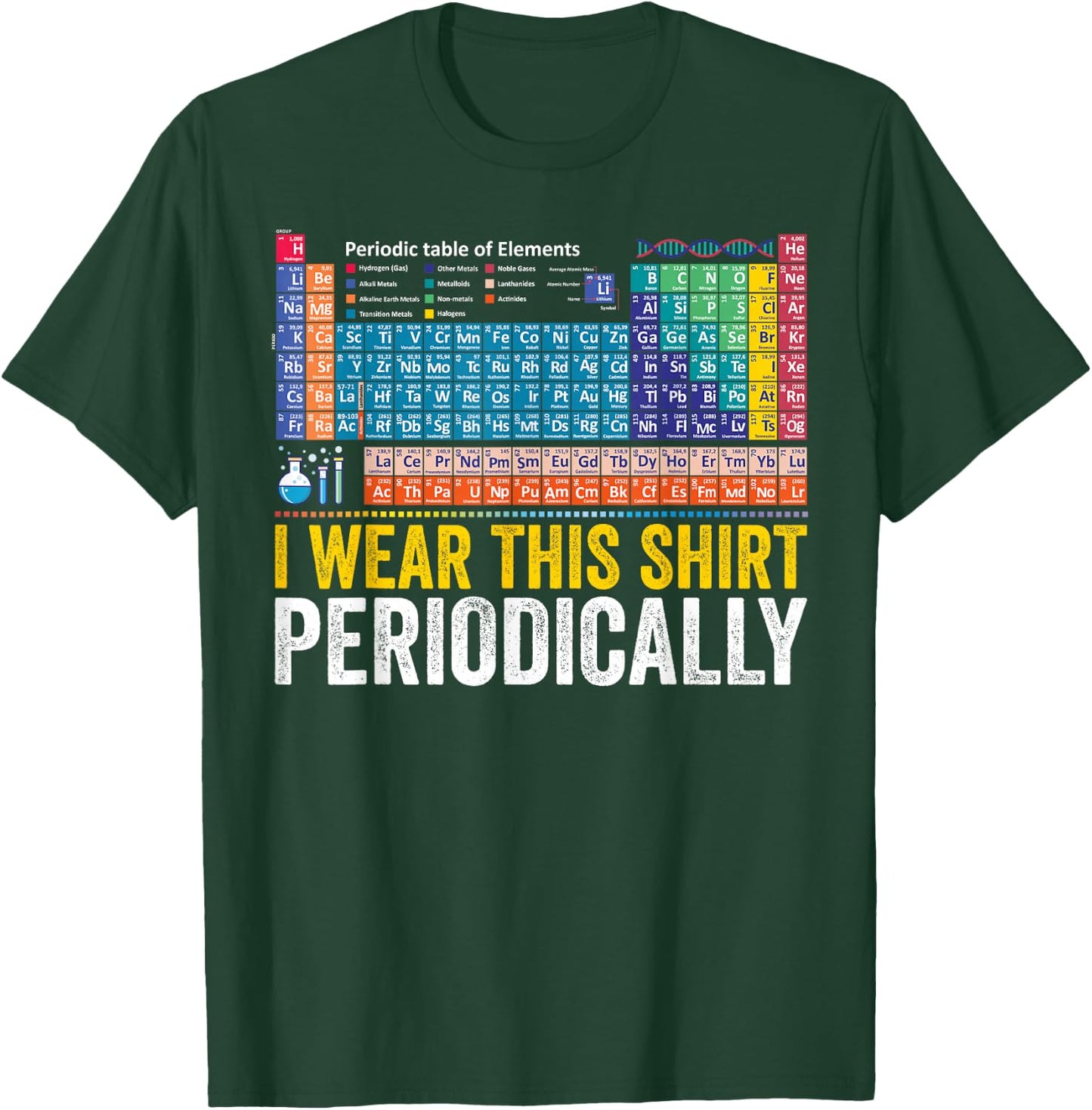 I Wear This Periodically Funny Chemistry Periodic Table T-Shirt - T-Shirt | Forest