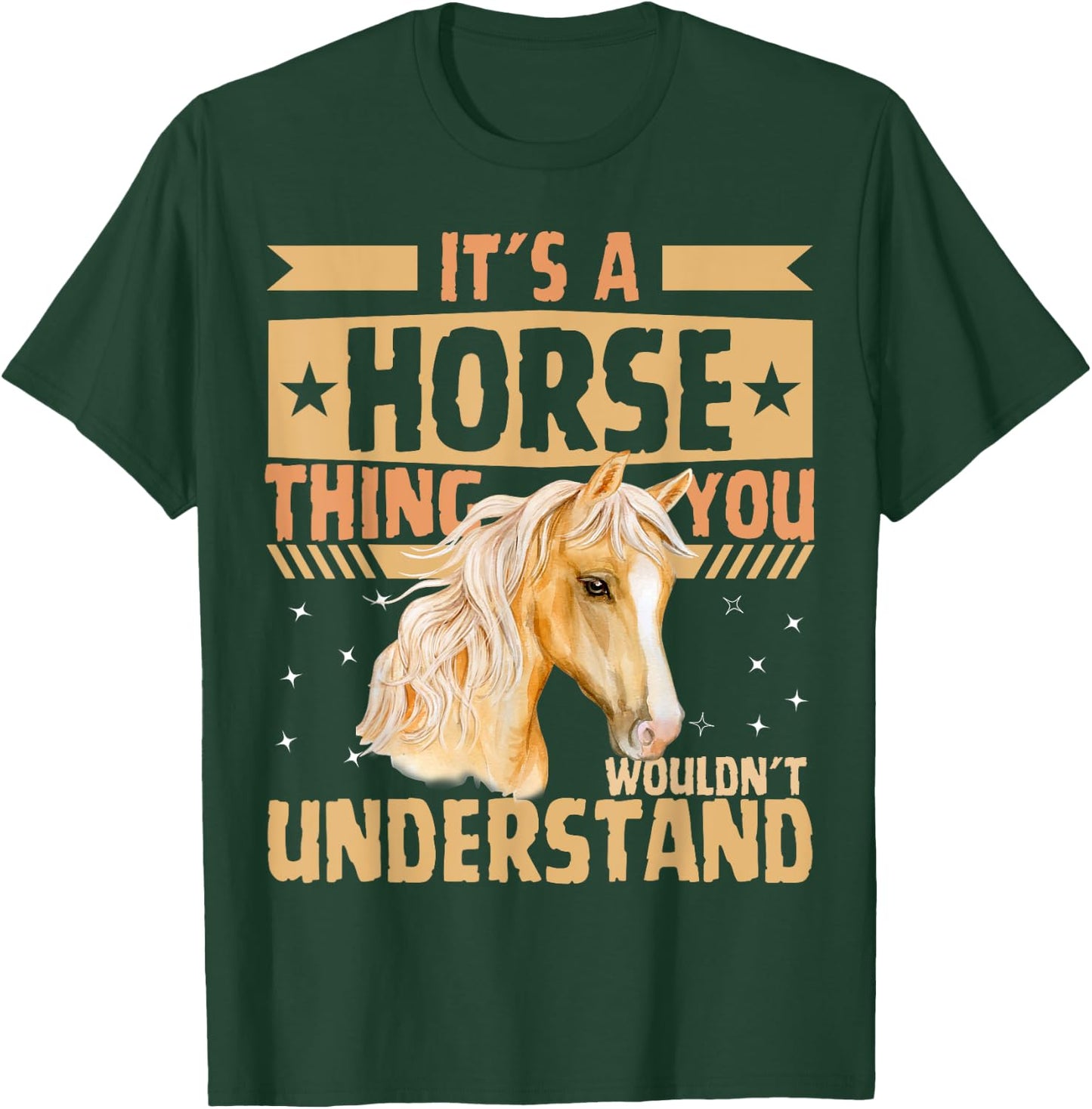 Cute Horse Girl T-Shirt - T-Shirt | Forest