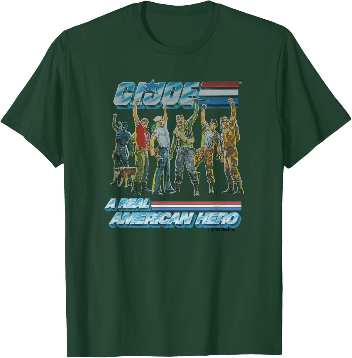 G.I. Joe A Real American Hero Vintage Characters Group Shot T-Shirt - T-Shirt | Forest