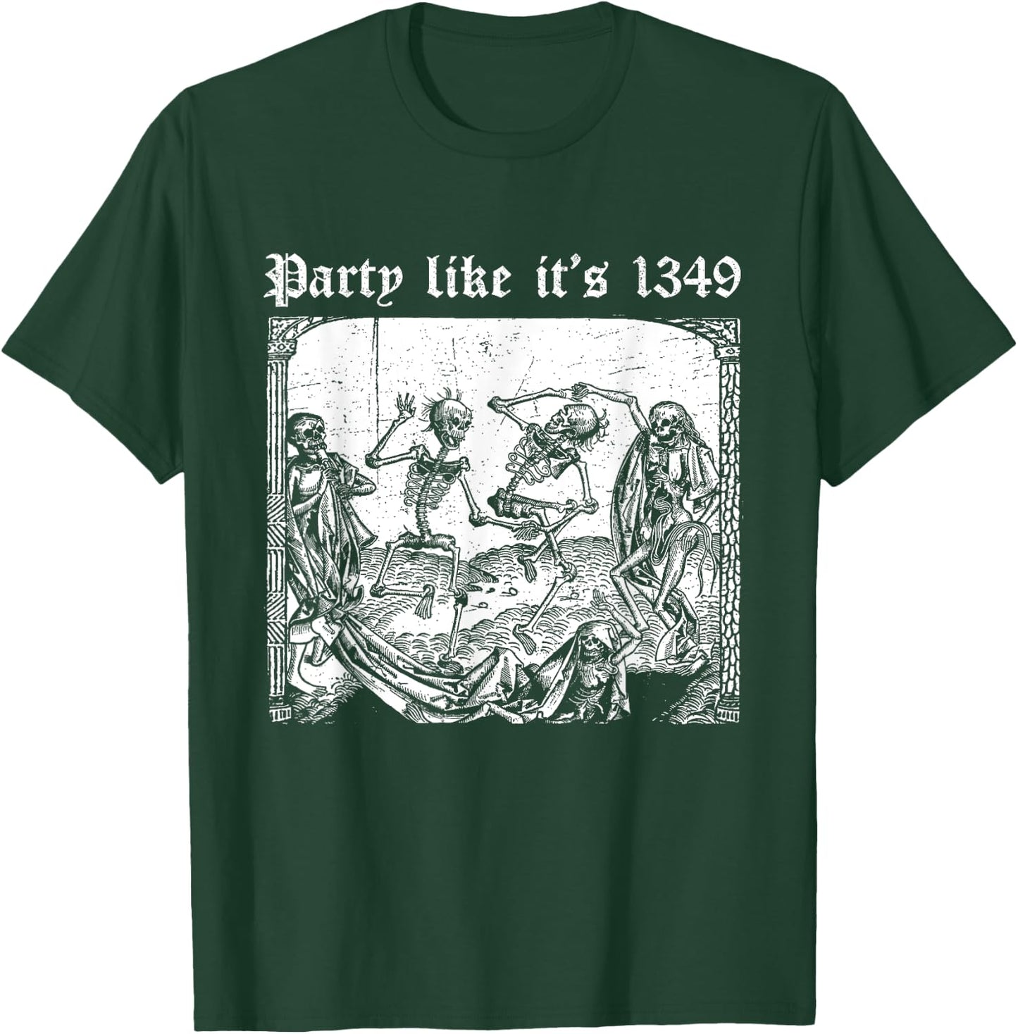 Party like it's 1349 | BLACK DEATH EUROPEAN TOUR Plague Rat T-Shirt - T-Shirt | Forest