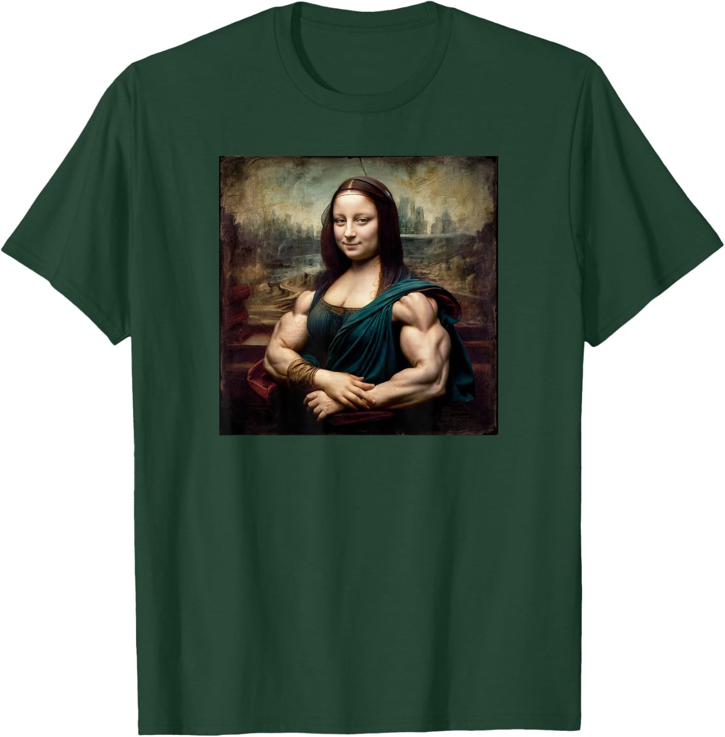 Mona Lisa Gym T-Shirt - T-Shirt | Forest