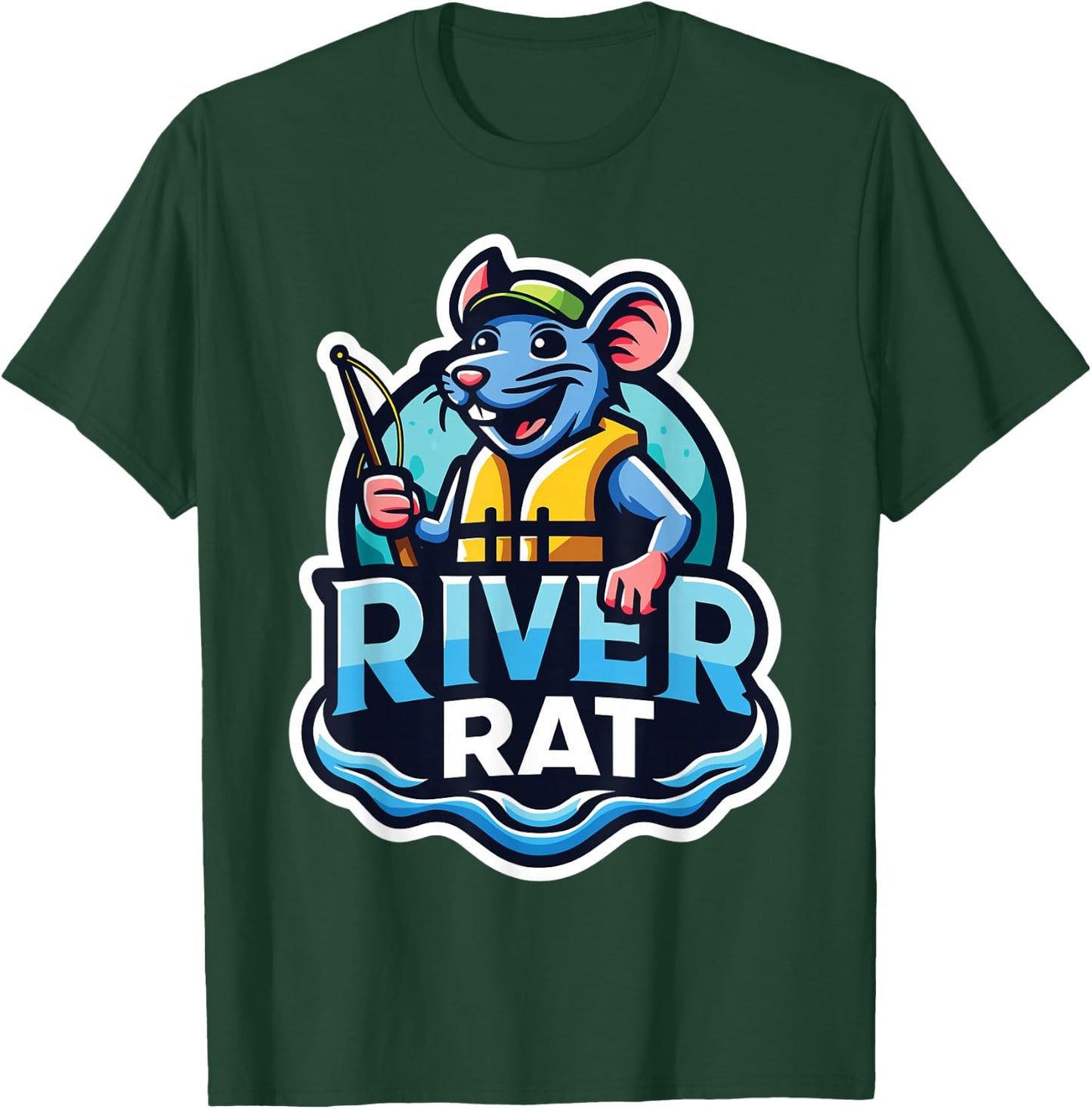 River Rat, River Adventures, River Rat T-Shirt - T-Shirt | Forest