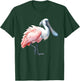 Urban Empyre Kids Roseate Spoonbill Bird , Black, Small, Short Sleeve, Polyester 100% T-Shirt - T-Shirt | Forest