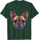 French Bulldog Sugar Skull Dia De Los Muertos Graphic Men Women Kids T-Shirt - T-Shirt | Forest