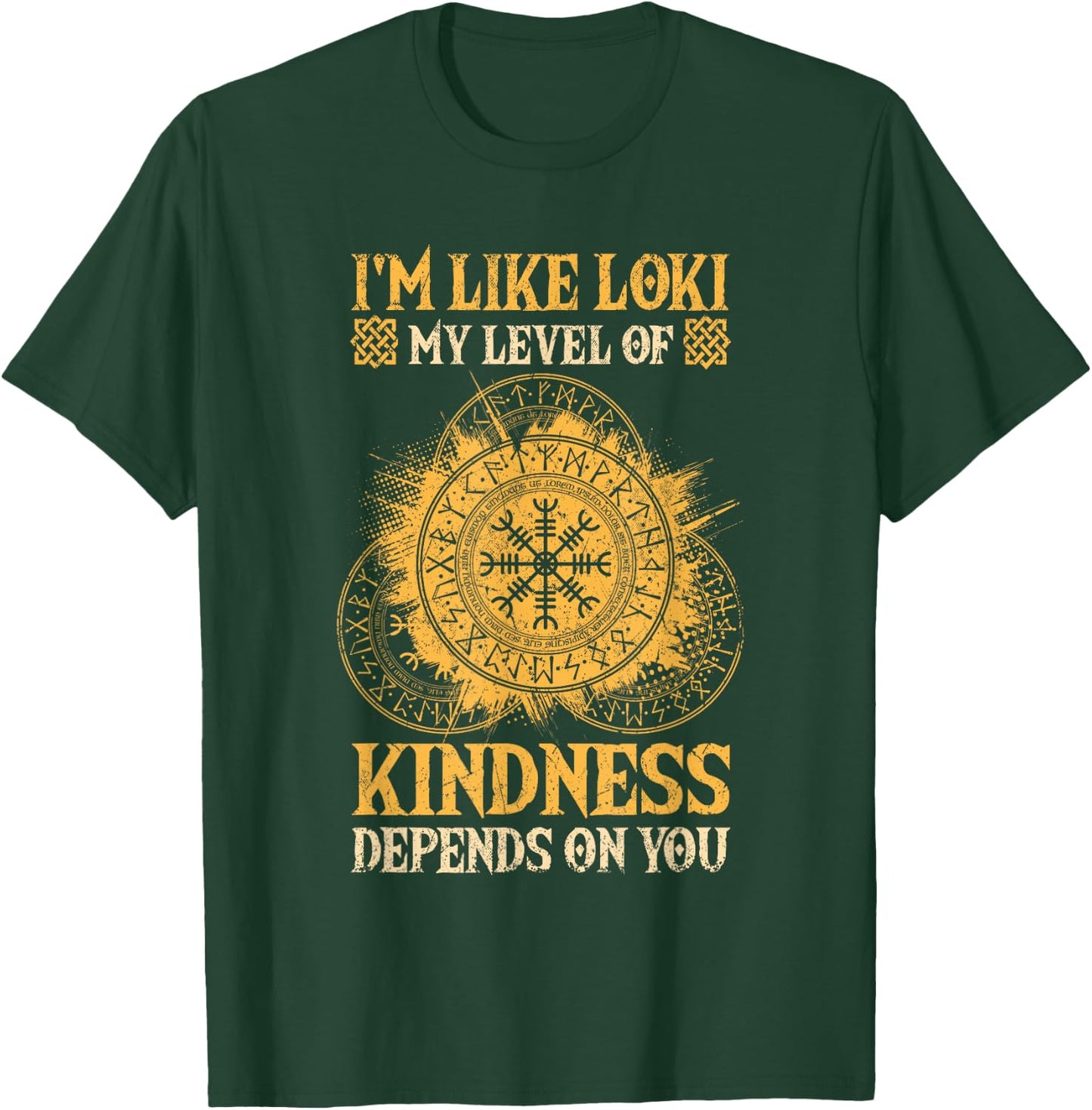 Loki God Norse Mythology Graphic Viking Loki , Small, Black T-Shirt - T-Shirt | Forest