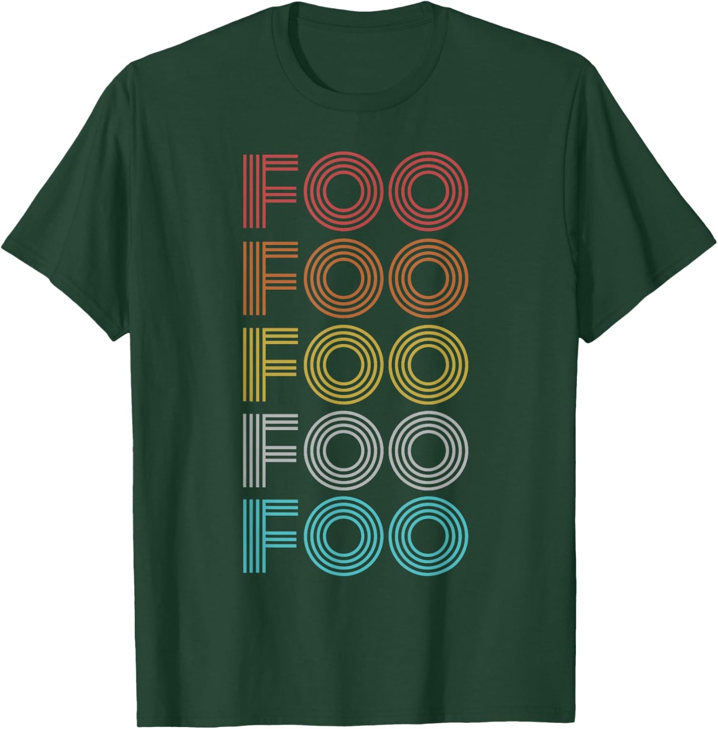 Retro Vintage Foo T-Shirt - T-Shirt | Forest