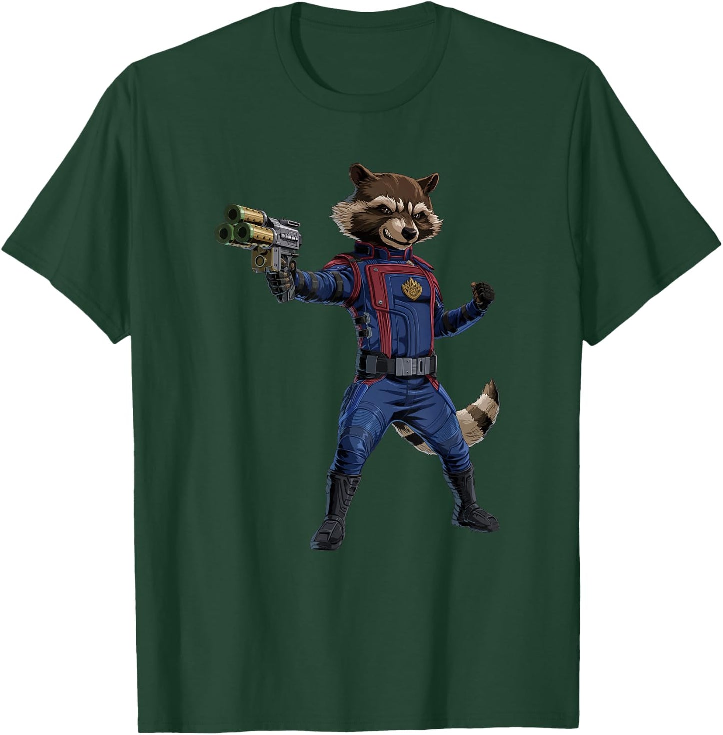 Marvel Guardians of the Galaxy Vol. 3 Rocket Attack Pose T-Shirt - T-Shirt | Forest