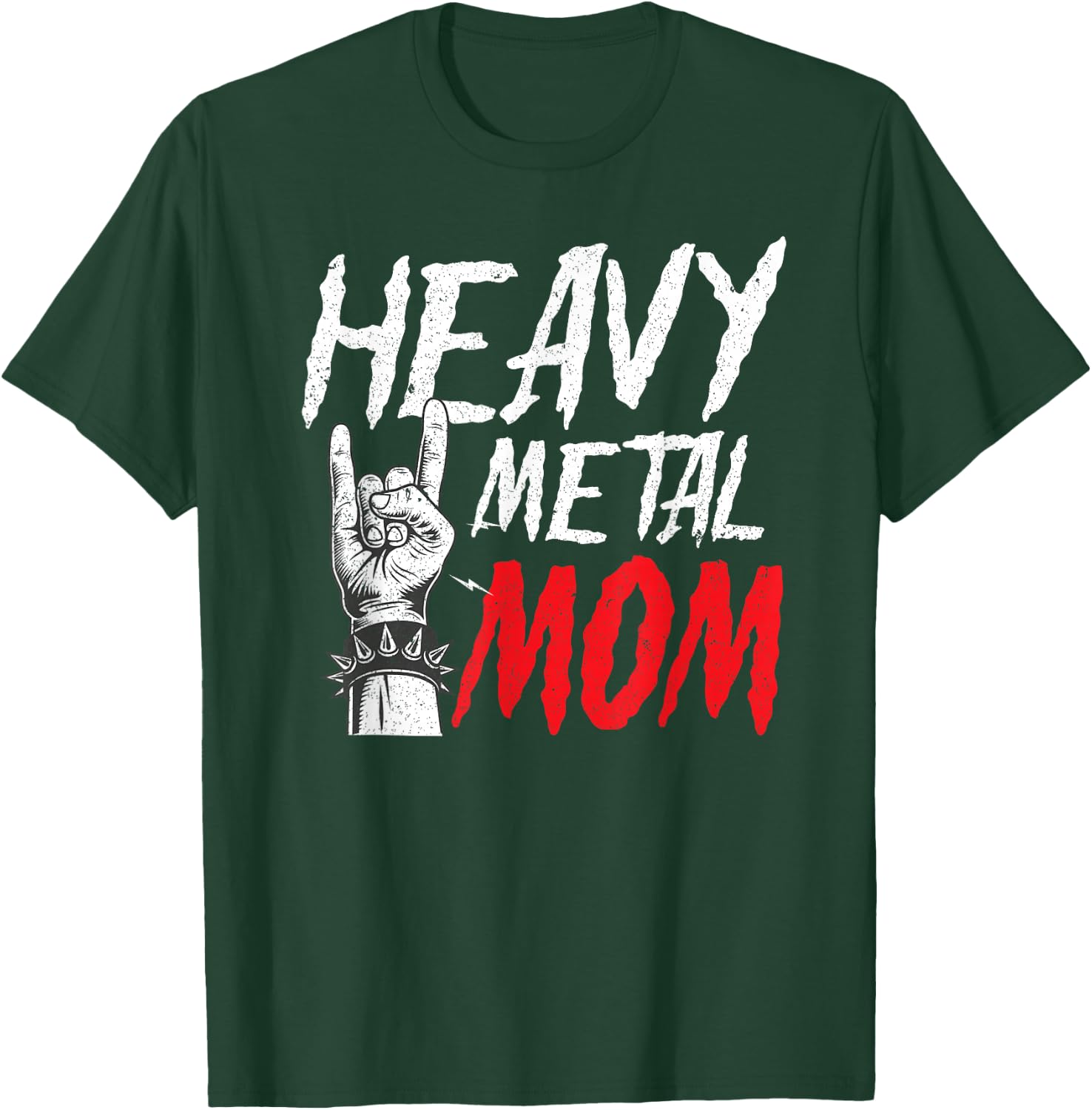 Heavy Metal Mom Rock Music Punk Mother Mother's Day T-Shirt - T-Shirt | Forest