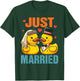 Bride & Groom Newlywed Wedding Rubber Ducks Just Married T-Shirt - T-Shirt | Forest