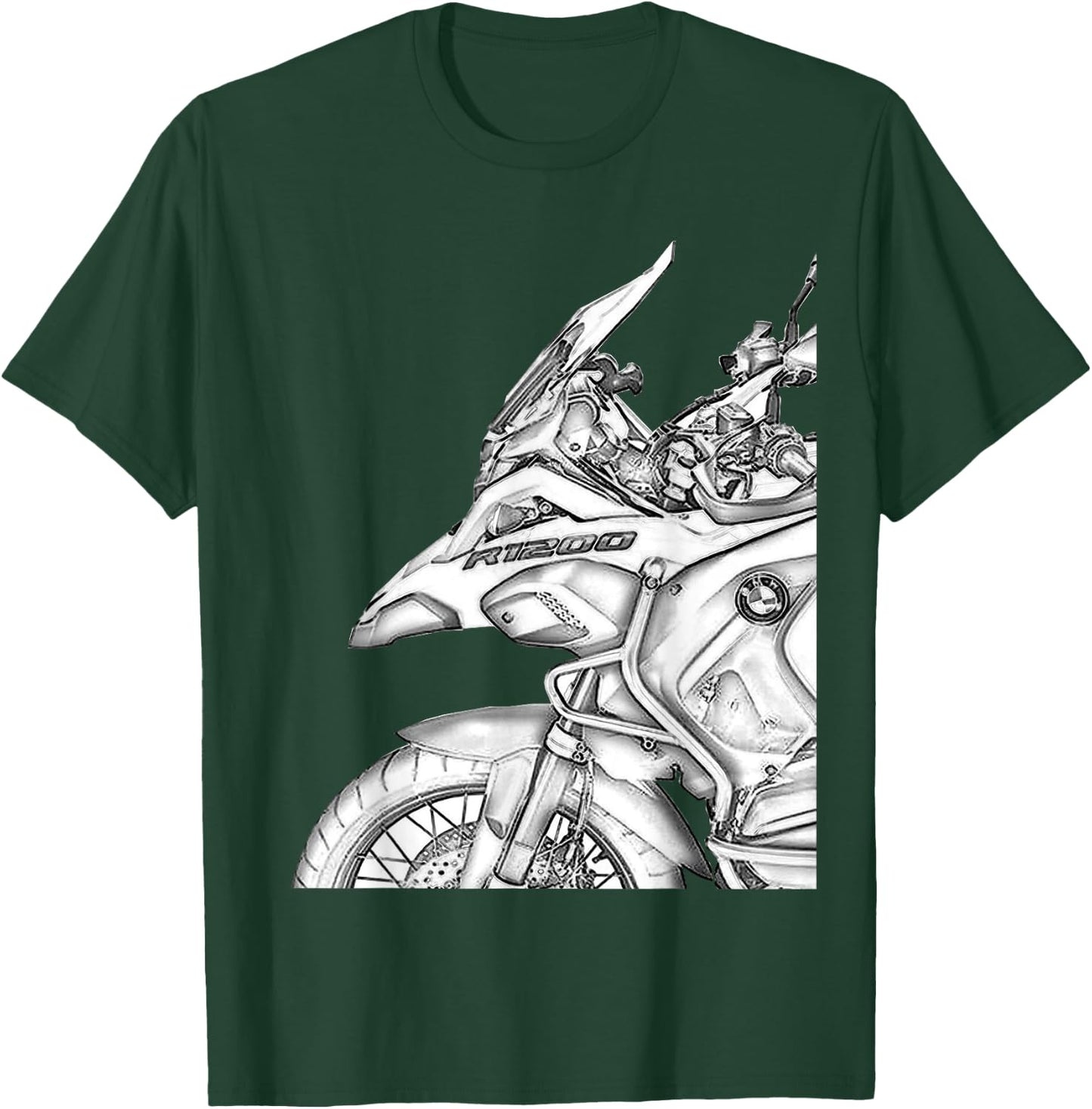 1250 GS Adventure Vintage Bike Enduro Shirt Motorcycle T-Shirt - T-Shirt | Forest