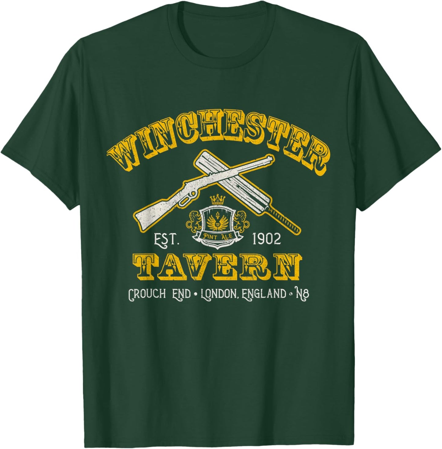 Winchester Shaun Of Zombie Movie Tavern The Dead T-Shirt - T-Shirt | Forest