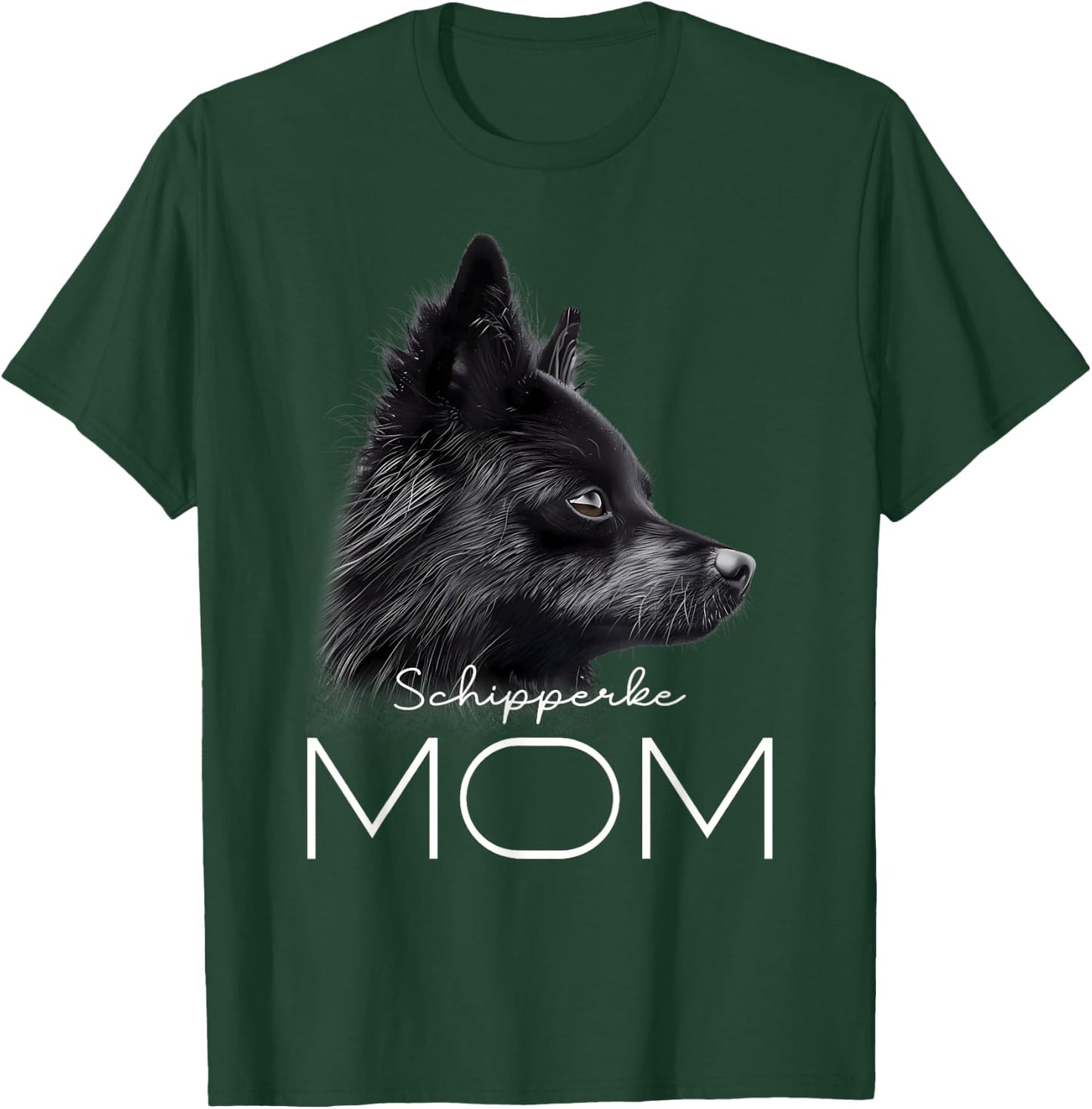 Schipperke Dog Mom T-Shirt - T-Shirt | Forest