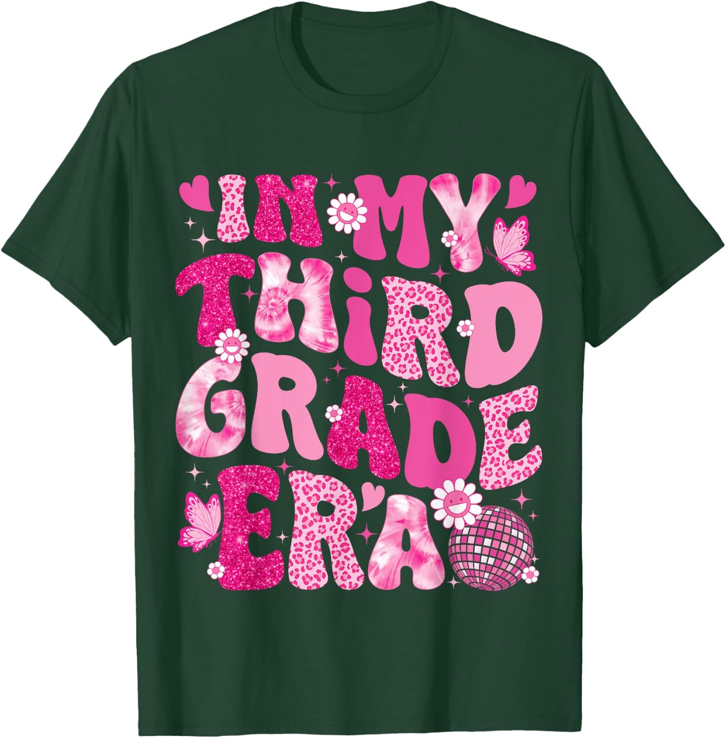 In My Third Grade Era Teachers Women Back To School Girls T-Shirt - T-Shirt | Forest