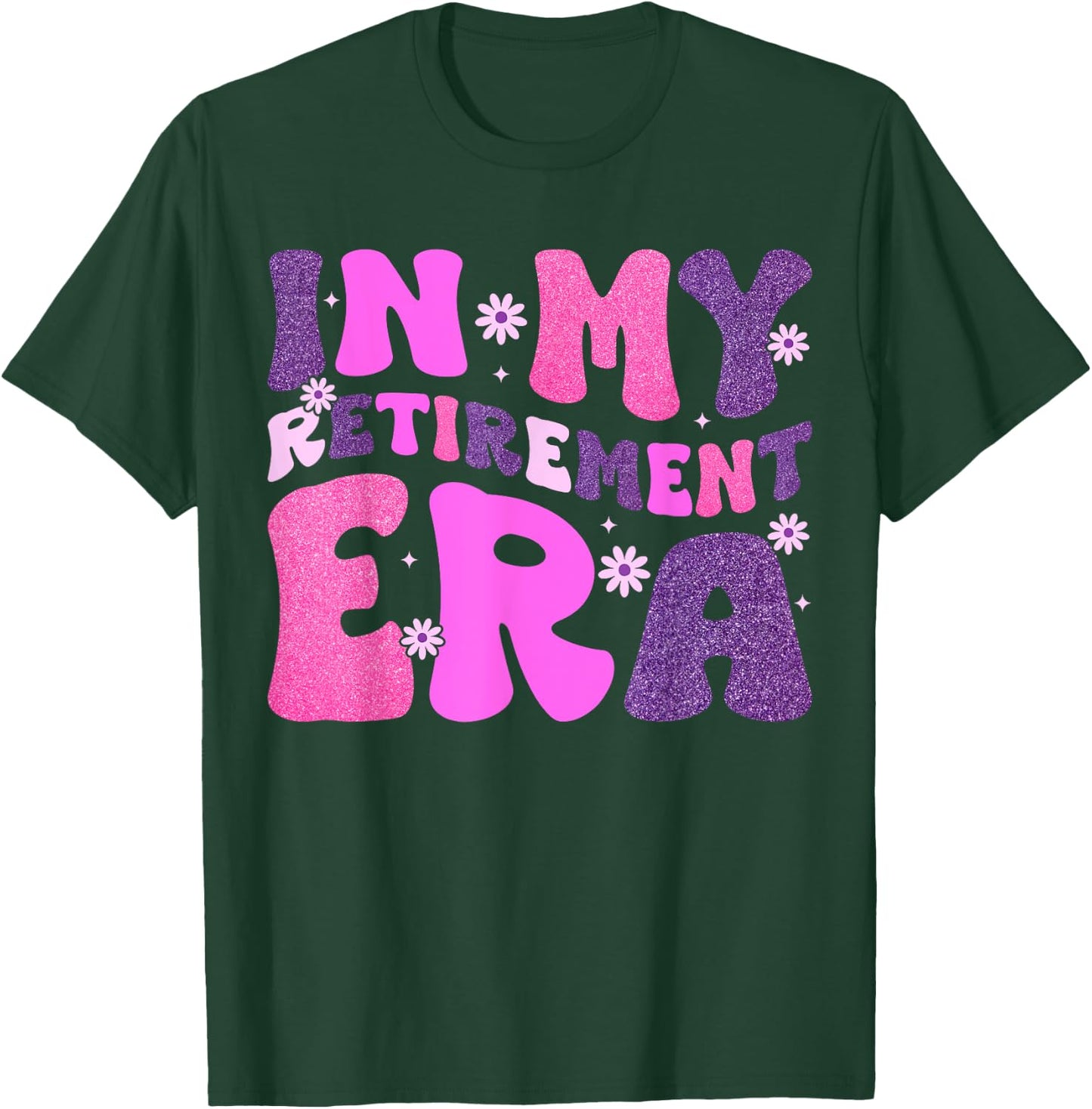 In My Retirement Era Retro Groovy Teacher Retired 2024 Women T-Shirt - T-Shirt | Forest